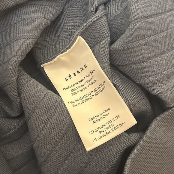 NEW Sezane Leonine Midi Skirt in Ice Blue | size XS - Picture 5 of 6